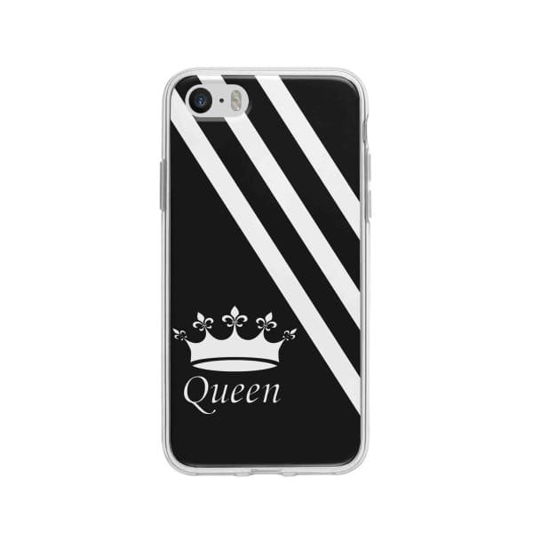 Coque Pour iPhone 5 Queen - Coque Wiqeo 5€-10€, Estelle Adam, iPhone 5, Motif Wiqeo, Déstockeur de Coques Pour iPhone