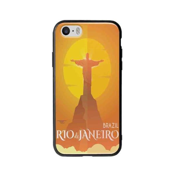 Coque Pour iPhone 5 Rio de Janeiro - Coque Wiqeo 5€-10€, Estelle Adam, Illustration, iPhone 5, Voyage Wiqeo, Déstockeur de Coques Pour iPhone