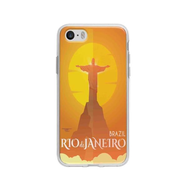 Coque Pour iPhone 5 Rio de Janeiro - Coque Wiqeo 5€-10€, Estelle Adam, Illustration, iPhone 5, Voyage Wiqeo, Déstockeur de Coques Pour iPhone