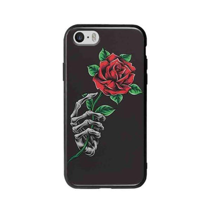 Coque Pour iPhone 5 Rose Squelette - Coque Wiqeo 5€-10€, Albert Dupont, Fleur, iPhone 5, Squelette Wiqeo, Déstockeur de Coques Pour iPhone