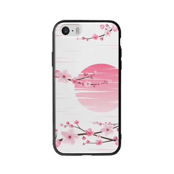 Coque Pour iPhone 5 Sakura Blanc - Coque Wiqeo 5€-10€, Albert Dupont, Fleur, iPhone 5 Wiqeo, Déstockeur de Coques Pour iPhone