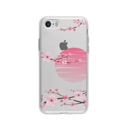 Coque Pour iPhone 5 Sakura Blanc - Coque Wiqeo 5€-10€, Albert Dupont, Fleur, iPhone 5 Wiqeo, Déstockeur de Coques Pour iPhone