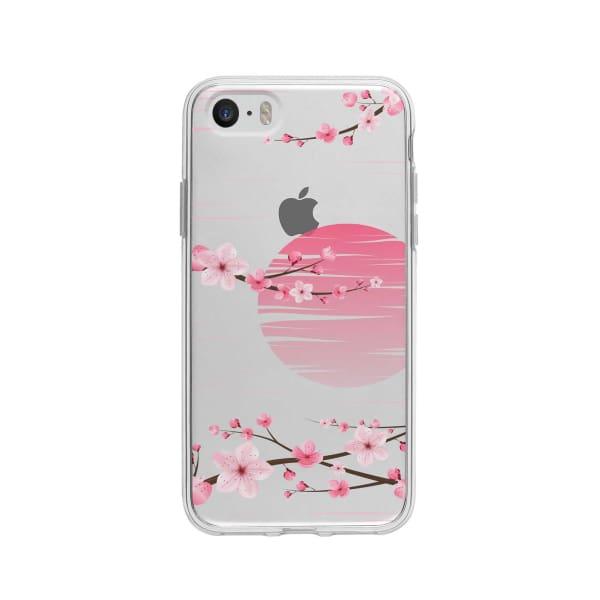 Coque Pour iPhone 5 Sakura Blanc - Coque Wiqeo 5€-10€, Albert Dupont, Fleur, iPhone 5 Wiqeo, Déstockeur de Coques Pour iPhone