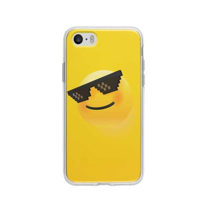 Coque Pour iPhone 5 Smiley Lunettes - Coque Wiqeo 5€-10€, Estelle Adam, Illustration, iPhone 5 Wiqeo, Déstockeur de Coques Pour iPhone