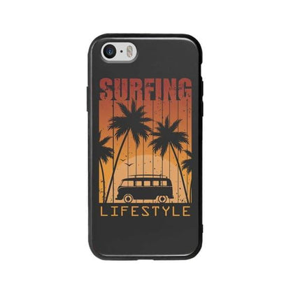 Coque Pour iPhone 5 "Surfing Lifestyle" - Coque Wiqeo 5€-10€, Estelle Adam, Illustration, iPhone 5, Motif Wiqeo, Déstockeur de Coques Pour iPhone