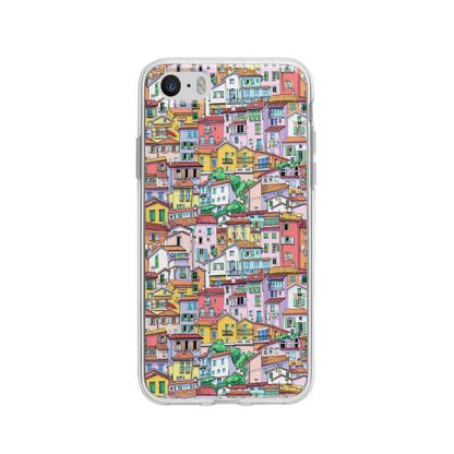 Coque Pour iPhone 5 Ville - Coque Wiqeo 5€-10€, Estelle Adam, Illustration, iPhone 5 Wiqeo, Déstockeur de Coques Pour iPhone