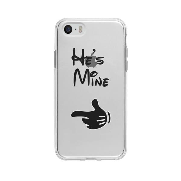 Coque Pour iPhone 5S "He's Mine" - Coque Wiqeo 5€-10€, Couple, iPhone 5S, Mireille Lachapelle Wiqeo, Déstockeur de Coques Pour iPhone