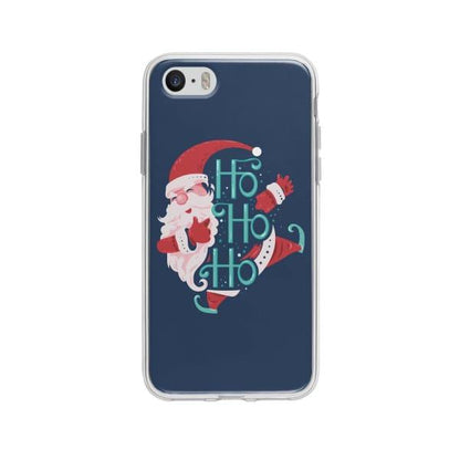 Coque Pour iPhone 5S Ho Ho Ho Père Noël - Coque Wiqeo 5€-10€, Estelle Adam, iPhone 5S, Motif, Noël Wiqeo, Déstockeur de Coques Pour iPhone