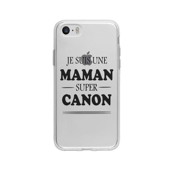 Coque Pour iPhone 5S "Maman Canon" - Coque Wiqeo 5€-10€, Géraud Fournier, iPhone 5S, Mignon Wiqeo, Déstockeur de Coques Pour iPhone