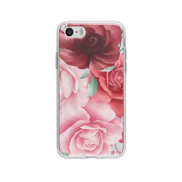 Coque Pour iPhone 5S Roses - Coque Wiqeo 5€-10€, Albert Dupont, Fleur, iPhone 5S Wiqeo, Déstockeur de Coques Pour iPhone