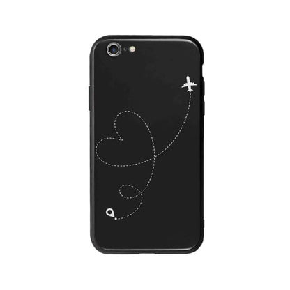 Coque Pour iPhone 6 Avion Cœur - Coque Wiqeo 5€-10€, Estelle Adam, Illustration, iPhone 6 Wiqeo, Déstockeur de Coques Pour iPhone