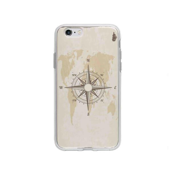 Coque Pour iPhone 6 Boussole Nautique - Coque Wiqeo 5€-10€, Estelle Adam, Illustration, iPhone 6 Wiqeo, Déstockeur de Coques Pour iPhone