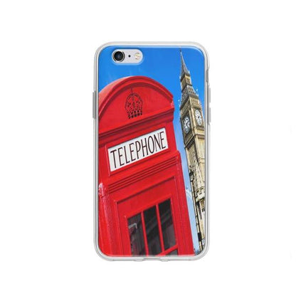 Coque Pour iPhone 6 Cabine Téléphonique - Coque Wiqeo 5€-10€, Estelle Adam, Illustration, iPhone 6, U.K. Wiqeo, Déstockeur de Coques Pour iPhone