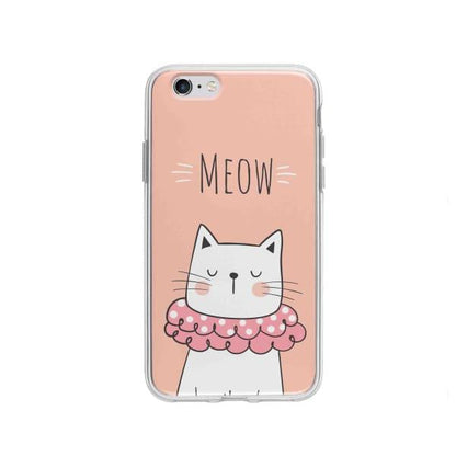 Coque Pour iPhone 6 Chat Meow - Coque Wiqeo 5€-10€, Animaux, Géraud Fournier, iPhone 6, Mignon Wiqeo, Déstockeur de Coques Pour iPhone