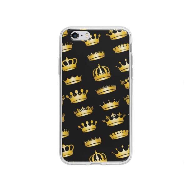 Coque Pour iPhone 6 Couronnes Dorées - Coque Wiqeo 5€-10€, Estelle Adam, iPhone 6, Motif Wiqeo, Déstockeur de Coques Pour iPhone