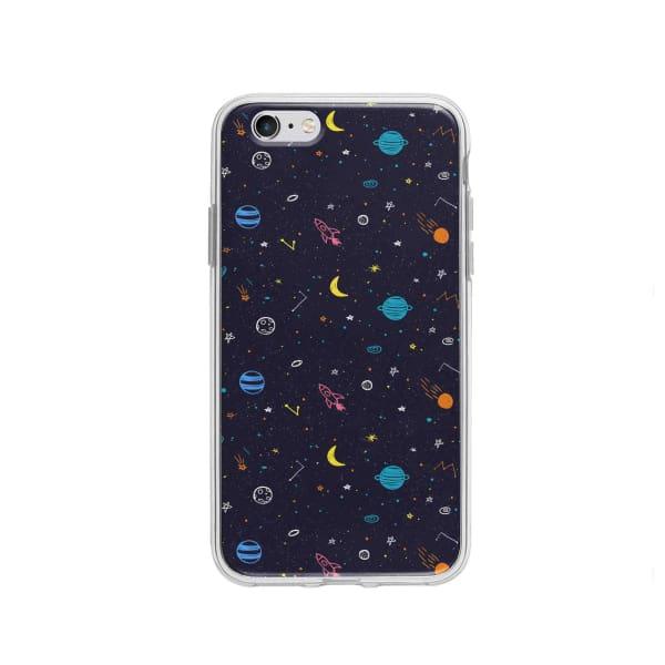 Coque Pour iPhone 6 Dessin Galactique - Coque Wiqeo 5€-10€, Estelle Adam, Illustration, iPhone 6, Motif Wiqeo, Déstockeur de Coques Pour iPhone