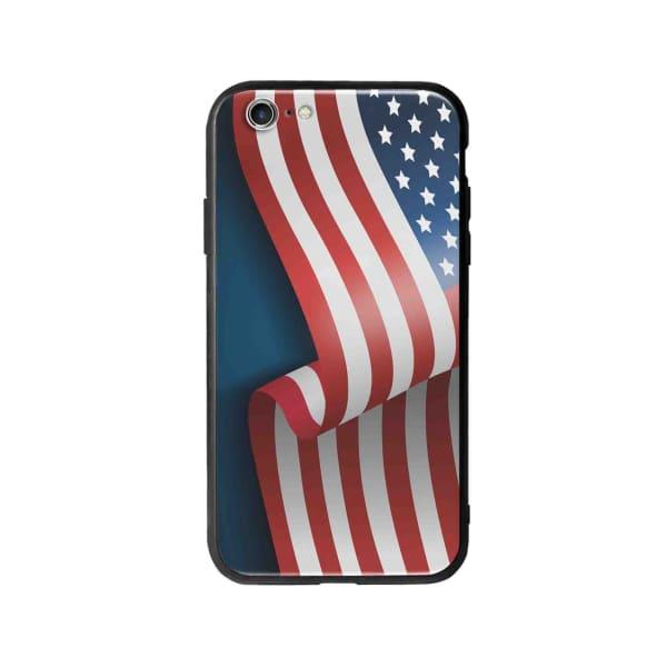 Coque Pour iPhone 6 Drapeau U.S.A. - Coque Wiqeo 5€-10€, Drapeau, Estelle Adam, Illustration, iPhone 6 Wiqeo, Déstockeur de Coques Pour iPhone