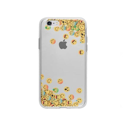 Coque Pour iPhone 6 Emojis Tombants - Coque Wiqeo 5€-10€, Estelle Adam, iPhone 6, Motif Wiqeo, Déstockeur de Coques Pour iPhone