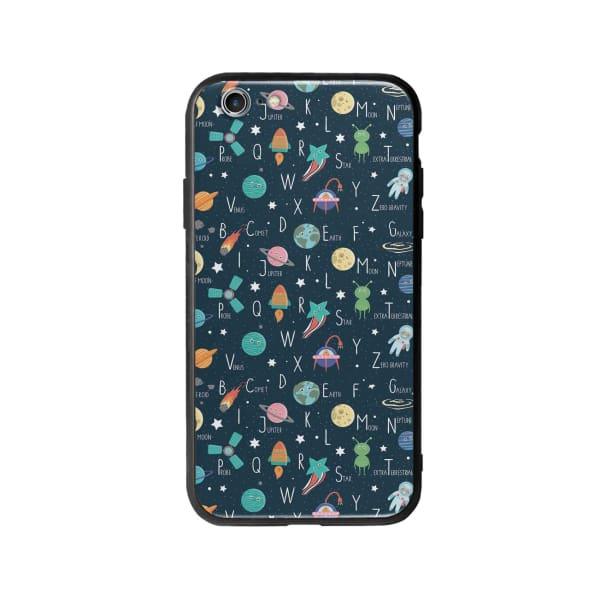 Coque Pour iPhone 6 Espace Alphabet - Coque Wiqeo 5€-10€, Estelle Adam, Illustration, iPhone 6, Motif Wiqeo, Déstockeur de Coques Pour iPhone