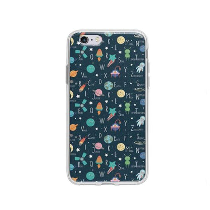 Coque Pour iPhone 6 Espace Alphabet - Coque Wiqeo 5€-10€, Estelle Adam, Illustration, iPhone 6, Motif Wiqeo, Déstockeur de Coques Pour iPhone