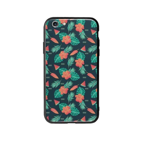 Coque Pour iPhone 6 Été Floral - Coque Wiqeo 5€-10€, Estelle Adam, Feuilles, Fleur, iPhone 6, Motif Wiqeo, Déstockeur de Coques Pour iPhone