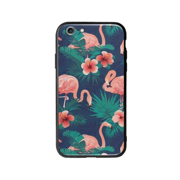 Coque Pour iPhone 6 Flamant Rose Palmier - Coque Wiqeo 5€-10€, Estelle Adam, Feuilles, iPhone 6, Motif Wiqeo, Déstockeur de Coques Pour iPhone