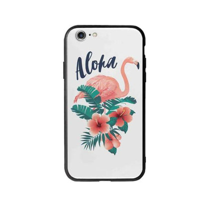 Coque Pour iPhone 6 Flamant Rose Tropical - Coque Wiqeo 5€-10€, Estelle Adam, Feuilles, iPhone 6, Motif Wiqeo, Déstockeur de Coques Pour iPhone