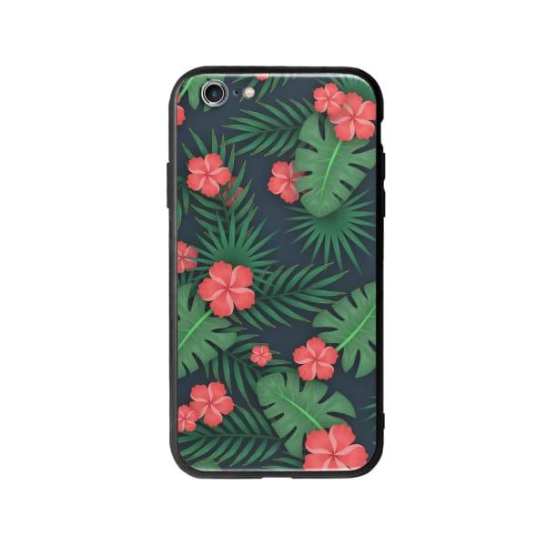 Coque Pour iPhone 6 Flore Exotique - Coque Wiqeo 5€-10€, Estelle Adam, Feuilles, Fleur, iPhone 6, Motif Wiqeo, Déstockeur de Coques Pour iPhone