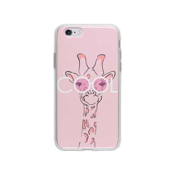 Coque Pour iPhone 6 Girafe Cool - Coque Wiqeo 5€-10€, Animaux, Estelle Adam, Illustration, iPhone 6 Wiqeo, Déstockeur de Coques Pour iPhone