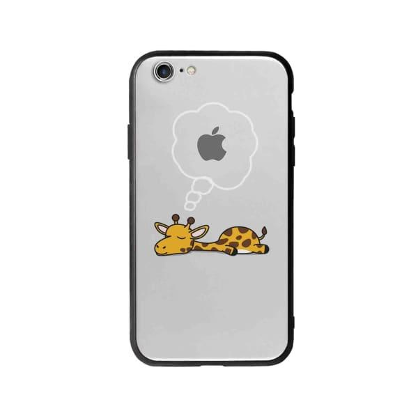 Coque Pour iPhone 6 Girafe Endormie - Coque Wiqeo 5€-10€, Animaux, Estelle Adam, Illustration, iPhone 6 Wiqeo, Déstockeur de Coques Pour iPhone