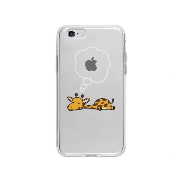 Coque Pour iPhone 6 Girafe Endormie - Coque Wiqeo 5€-10€, Animaux, Estelle Adam, Illustration, iPhone 6 Wiqeo, Déstockeur de Coques Pour iPhone