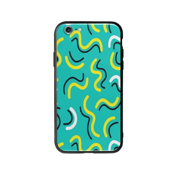 Coque Pour iPhone 6 Griffonnages Turquois - Coque Wiqeo 5€-10€, Estelle Adam, iPhone 6, Motif Wiqeo, Déstockeur de Coques Pour iPhone