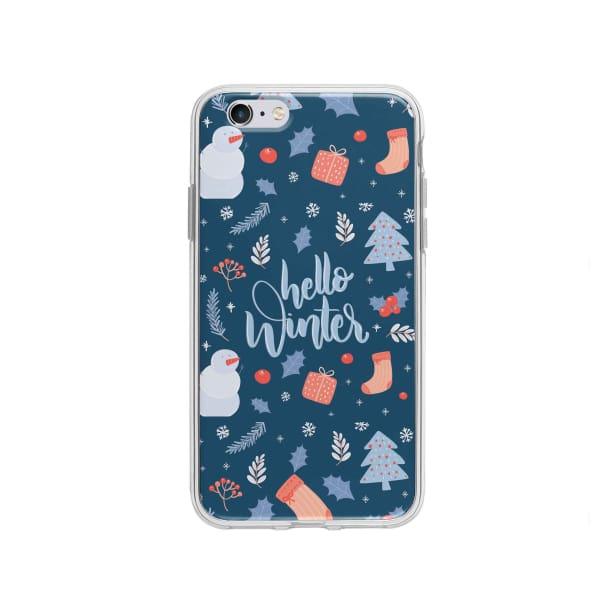 Coque Pour iPhone 6 "Hello Winter" - Coque Wiqeo 5€-10€, Estelle Adam, iPhone 6, Motif Wiqeo, Déstockeur de Coques Pour iPhone