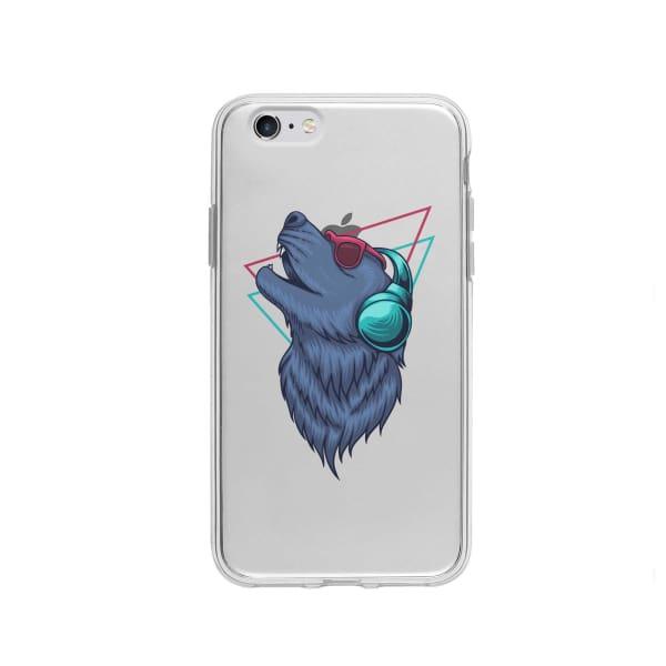 Coque Pour iPhone 6 Loup Extatique - Coque Wiqeo 5€-10€, Estelle Adam, Illustration, iPhone 6, Motif Wiqeo, Déstockeur de Coques Pour iPhone