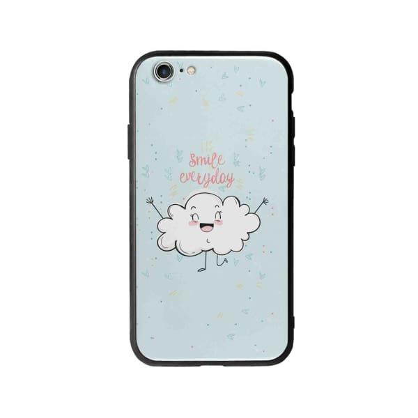 Coque Pour iPhone 6 Nuage Souriant - Coque Wiqeo 5€-10€, Géraud Fournier, Illustration, iPhone 6, Mignon Wiqeo, Déstockeur de Coques Pour iPhone