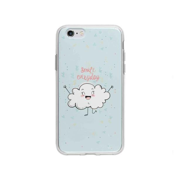 Coque Pour iPhone 6 Nuage Souriant - Coque Wiqeo 5€-10€, Géraud Fournier, Illustration, iPhone 6, Mignon Wiqeo, Déstockeur de Coques Pour iPhone