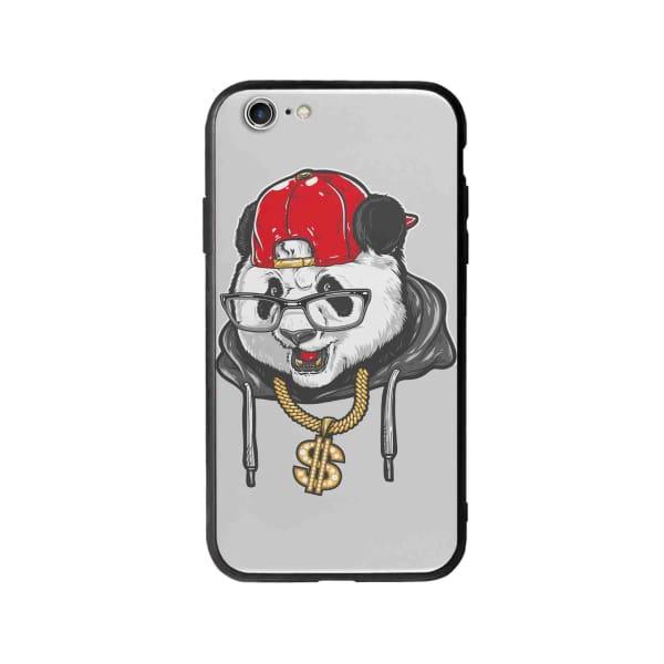 Coque Pour iPhone 6 Panda Hiphop - Coque Wiqeo 5€-10€, Animaux, Estelle Adam, Illustration, iPhone 6 Wiqeo, Déstockeur de Coques Pour iPhone