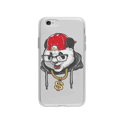 Coque Pour iPhone 6 Panda Hiphop - Coque Wiqeo 5€-10€, Animaux, Estelle Adam, Illustration, iPhone 6 Wiqeo, Déstockeur de Coques Pour iPhone