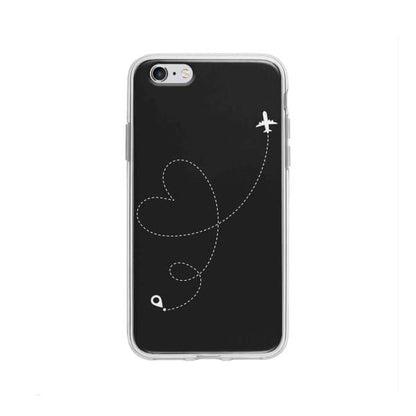 Coque Pour iPhone 6 Plus Avion Cœur - Coque Wiqeo 5€-10€, Estelle Adam, Illustration, iPhone 6 Plus Wiqeo, Déstockeur de Coques Pour iPhone