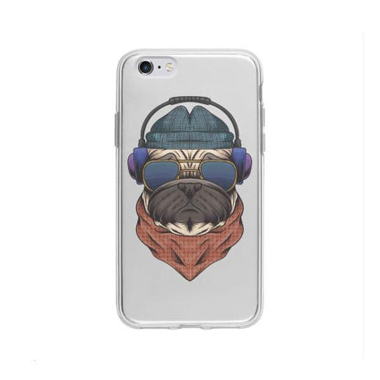 Coque Pour iPhone 6 Plus Chien Écouteurs - Coque Wiqeo 5€-10€, Animaux, Estelle Adam, Illustration, iPhone 6 Plus Wiqeo, Déstockeur de Coques Pour iPhone