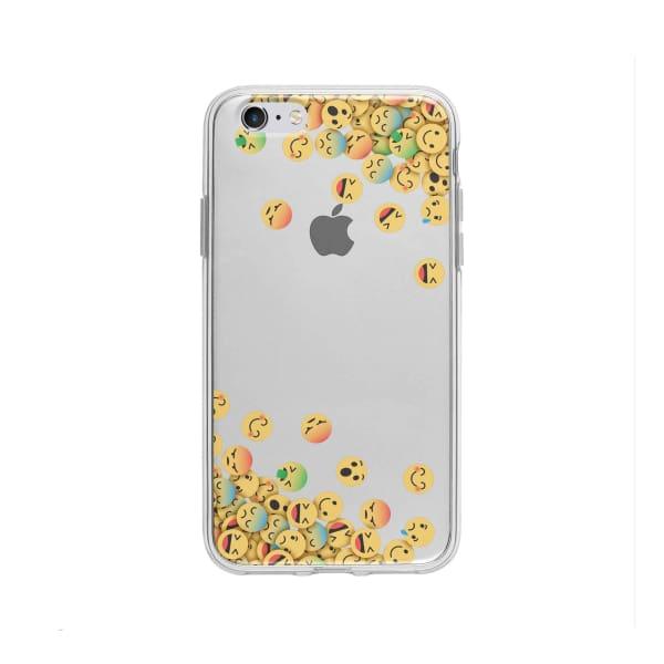 Coque Pour iPhone 6 Plus Emojis Tombants - Coque Wiqeo 5€-10€, Estelle Adam, iPhone 6 Plus, Motif Wiqeo, Déstockeur de Coques Pour iPhone