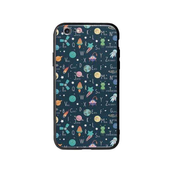 Coque Pour iPhone 6 Plus Espace Alphabet - Coque Wiqeo 5€-10€, Estelle Adam, Illustration, iPhone 6 Plus, Motif Wiqeo, Déstockeur de Coques Pour iPhone