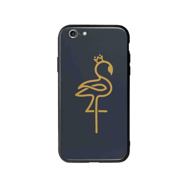 Coque Pour iPhone 6 Plus Flamant Rose Linéaire - Coque Wiqeo 5€-10€, Animaux, Estelle Adam, iPhone 6 Plus, Motif Wiqeo, Déstockeur de Coques Pour iPhone