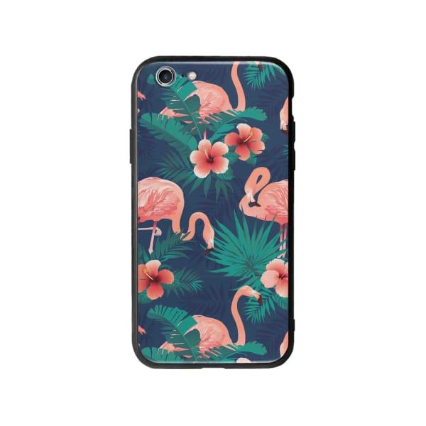 Coque Pour iPhone 6 Plus Flamant Rose Palmier - Coque Wiqeo 5€-10€, Estelle Adam, Feuilles, iPhone 6 Plus, Motif Wiqeo, Déstockeur de Coques Pour iPhone