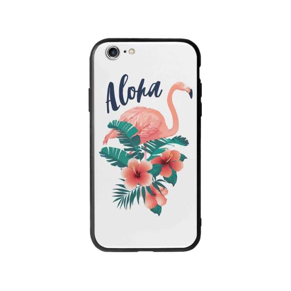 Coque Pour iPhone 6 Plus Flamant Rose Tropical - Coque Wiqeo 5€-10€, Estelle Adam, Feuilles, iPhone 6 Plus, Motif Wiqeo, Déstockeur de Coques Pour iPhone