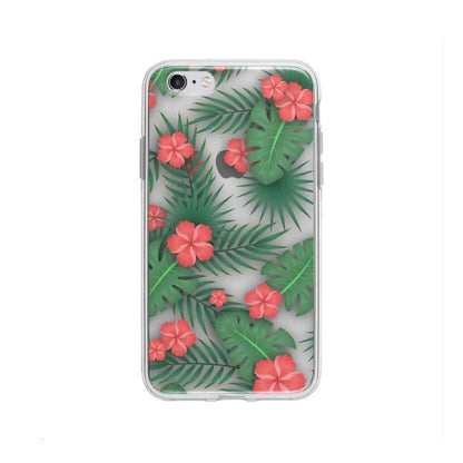 Coque Pour iPhone 6 Plus Flore Exotique - Coque Wiqeo 5€-10€, Estelle Adam, Feuilles, Fleur, iPhone 6 Plus, Motif Wiqeo, Déstockeur de Coques Pour iPhone