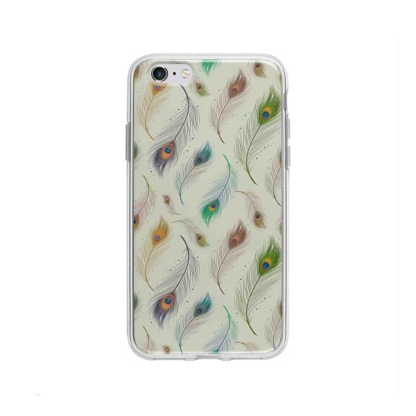 Coque Pour iPhone 6 Plus Plumes de Paon - Coque Wiqeo 5€-10€, Estelle Adam, Illustration, iPhone 6 Plus, Motif Wiqeo, Déstockeur de Coques Pour iPhone