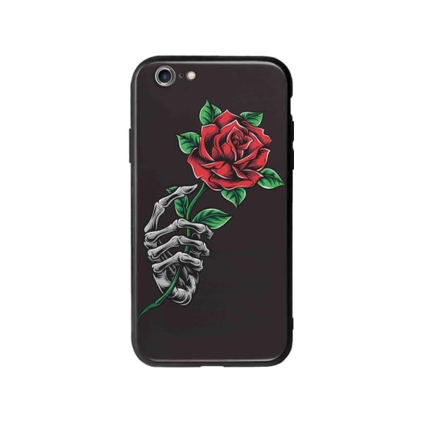 Coque Pour iPhone 6 Plus Rose Squelette - Coque Wiqeo 5€-10€, Albert Dupont, Fleur, iPhone 6 Plus, Squelette Wiqeo, Déstockeur de Coques Pour iPhone