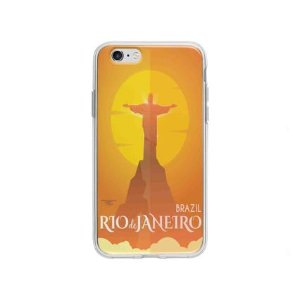 Coque Pour iPhone 6 Rio de Janeiro - Coque Wiqeo 5€-10€, Estelle Adam, Illustration, iPhone 6, Voyage Wiqeo, Déstockeur de Coques Pour iPhone