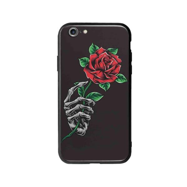 Coque Pour iPhone 6 Rose Squelette - Coque Wiqeo 5€-10€, Albert Dupont, Fleur, iPhone 6, Squelette Wiqeo, Déstockeur de Coques Pour iPhone